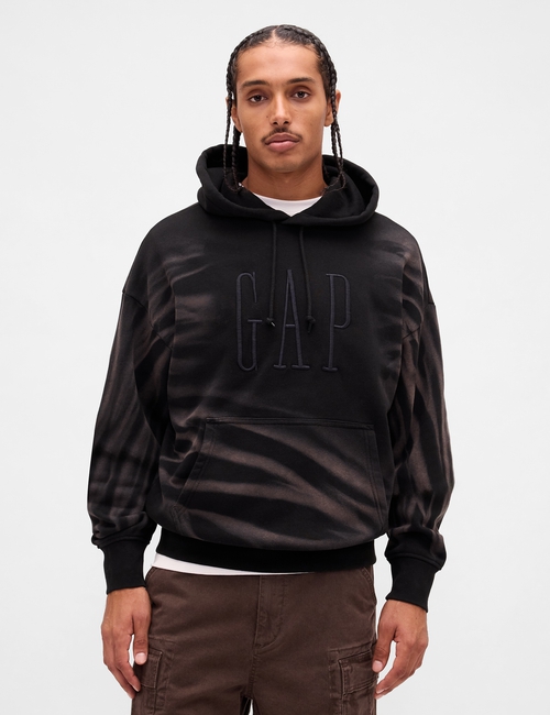 VintageSoft Oversized Logo Hoodie