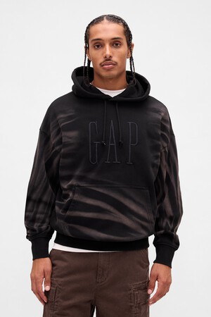 VintageSoft Oversized Logo Hoodie