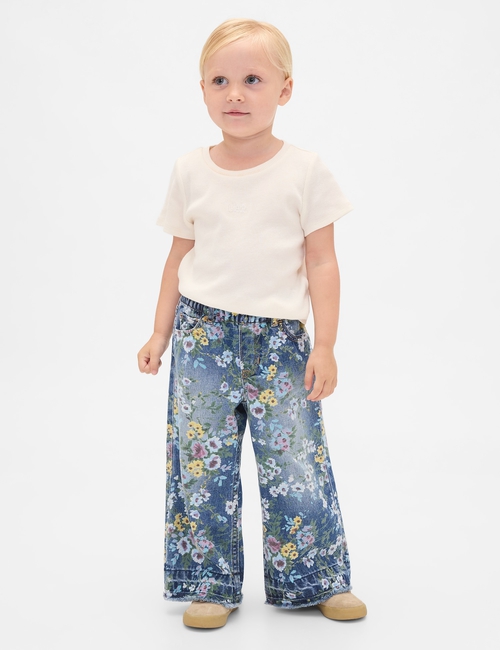 BAGGY JEAN - FLORAL PRINT