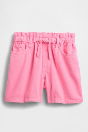 Kids High Rise Relaxed Pull-On Denim Shorts