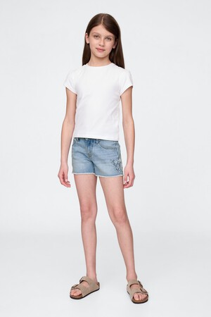 Kids Low Rise Stride Denim Shorts