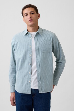 V-LS STANDARD STRETCH POPLIN