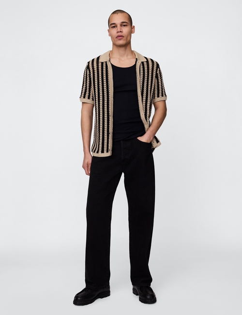 Mesh Sweater Shirt