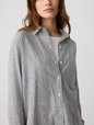 Linen-Blend Easy Shirt