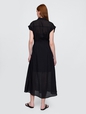 Sheer Midi Shirtdress