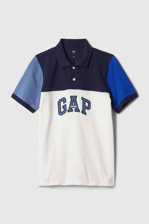 Kids Colorblock Logo Polo Shirt