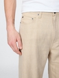 Linen-Cotton '90s Loose Herringbone Pants