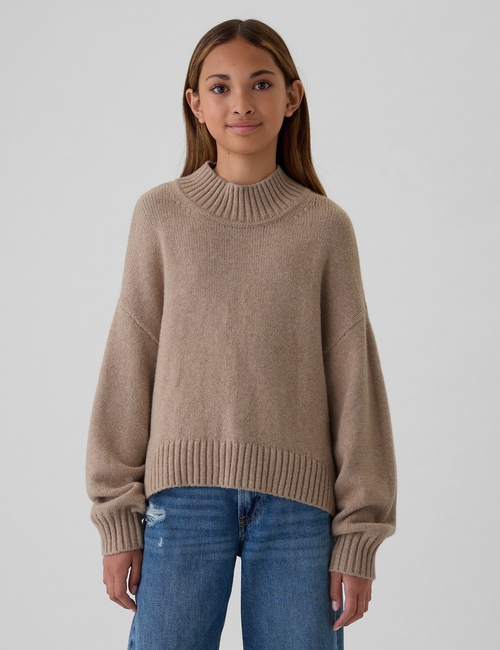 Kids CashSoft Oversized Mockneck Sweater