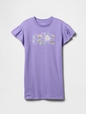 Kids Vintage Soft Flutter-Sleeve Sweatshirt Dress
