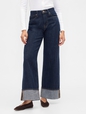 V-HR WIDE LEG CUFF DARK GISELE