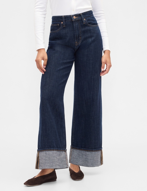 V-HR WIDE LEG CUFF DARK GISELE