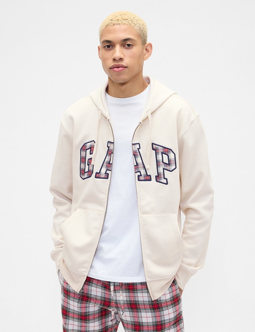 Relaxed Gap Logo Zip Hoodie