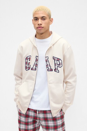 Relaxed Gap Logo Zip Hoodie