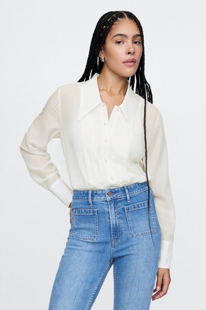Sheer Classic Tuxedo Shirt
