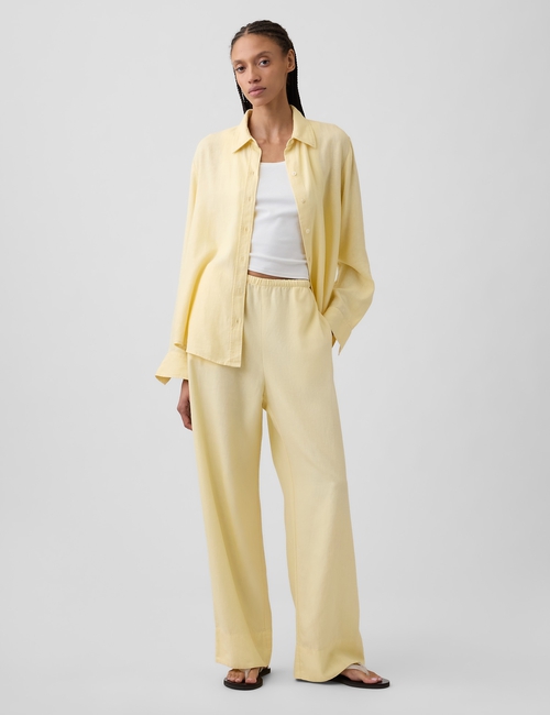 LINEN DRAWSTRING WL PANT