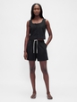 Linen-Blend Easy Shorts