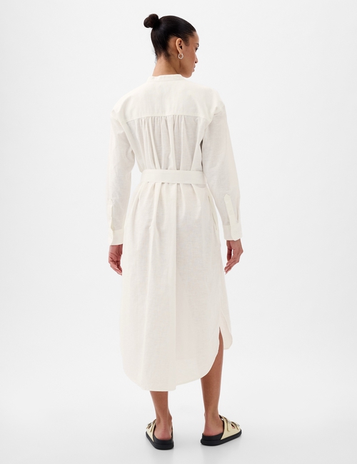 Linen Blend Maxi Dress