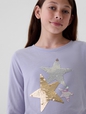 Kids Flippy-Sequin Graphic T-Shirt