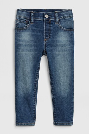 Toddler Elasticized Pull-On Slim Taper Jeans with Washwell™