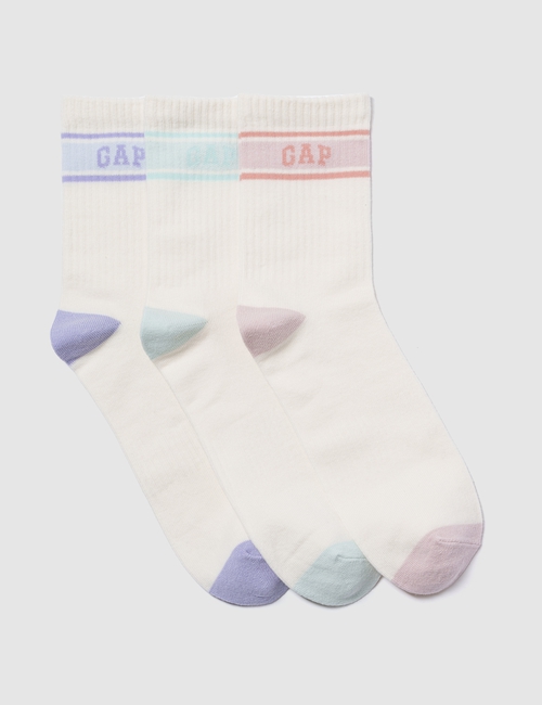 Kids Gap Logo Crew Socks (3-Pack)