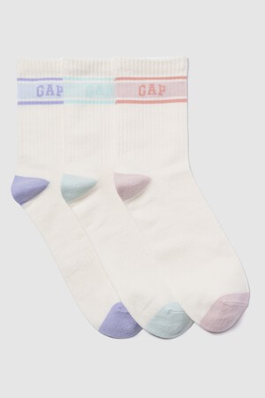 Kids Gap Logo Crew Socks (3-Pack)