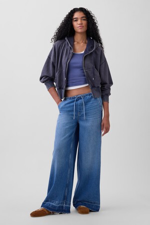Mid Rise UltraSoft Easy Baggy Jeans