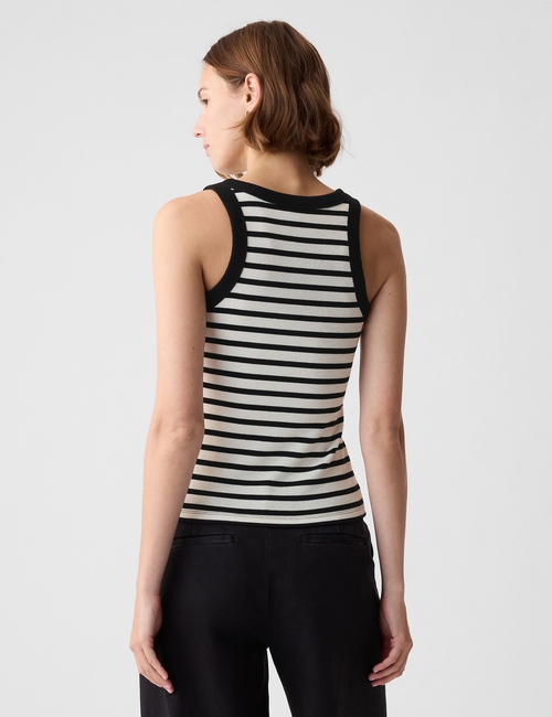 Modern Rib Halter Tank Top