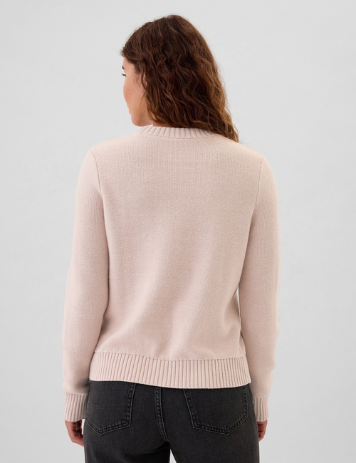 Cable-Knit Crewneck Sweater