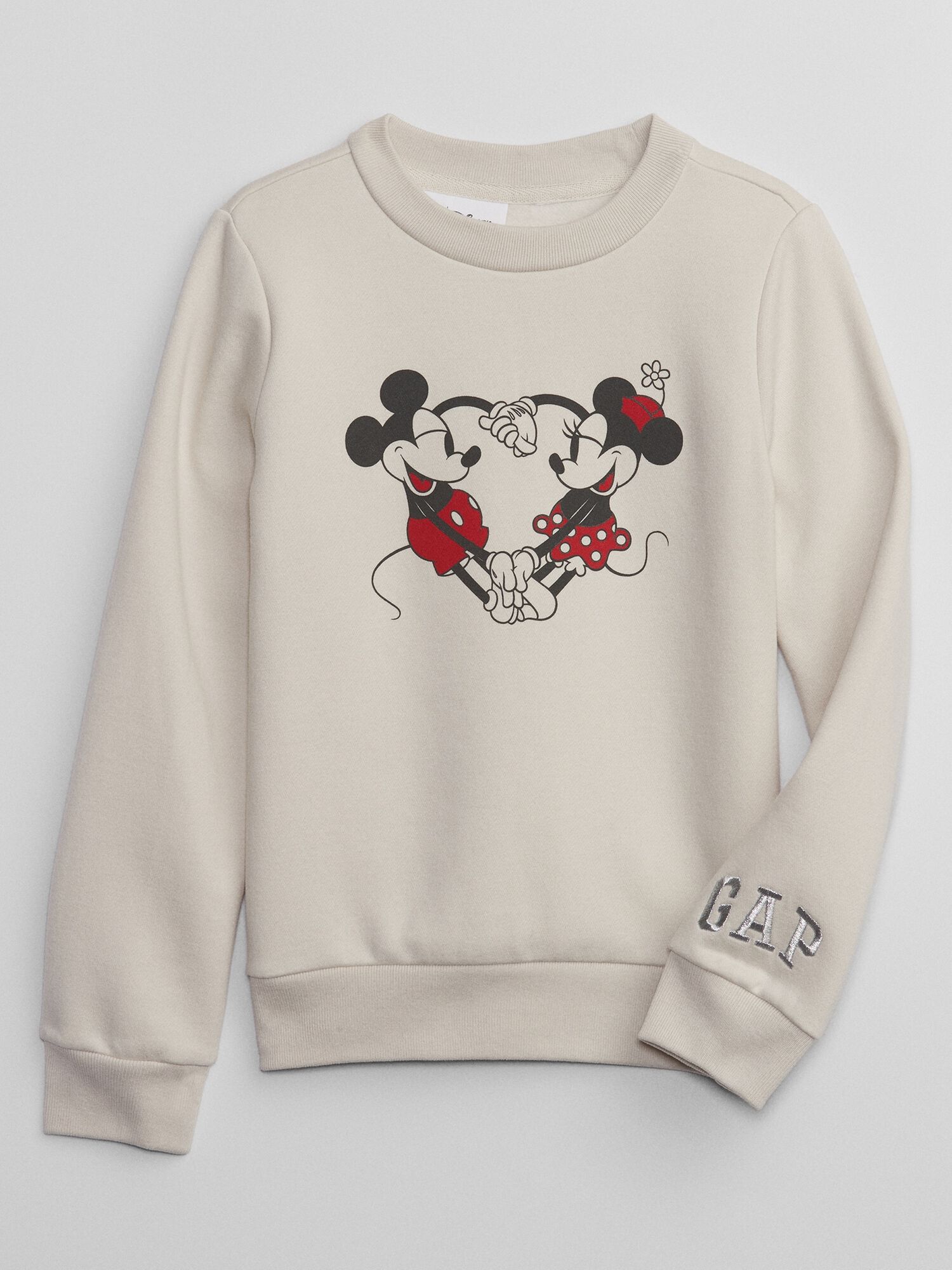 Shop GapKids Disney Mickey Mouse and Minnie Mouse Graphic Sweatshirt for Girls GAP UAE