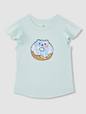 Kids Flippy-Sequin Flutter Sleeve Graphic T-Shirt