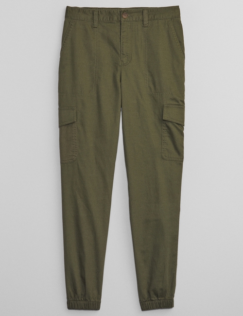 Girlfriend Khaki Cargo Joggers