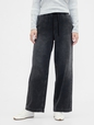 V-PULL ON WIDE LEG BLACK TIERRA