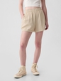 Crinkle Gauze Pull-On Shorts