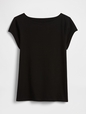 Stretch Jersey Boatneck T-Shirt