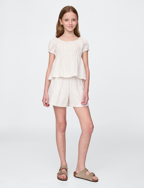 Kids Crinkle Gauze Outfit Set