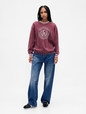 VintageSoft Oversized Logo Sweatshirt