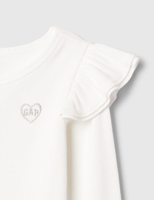 babyGap Ribbed Ruffle Top