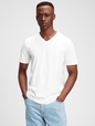 Cotton Jersey V-Neck T-Shirt
