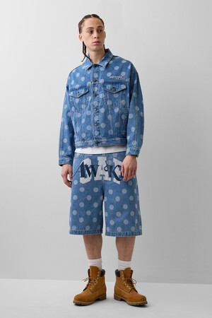 Gap × Awake NY ‘90s Loose Dotted Denim Shorts  