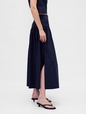 Poplin Drop-Waist Maxi Skirt
