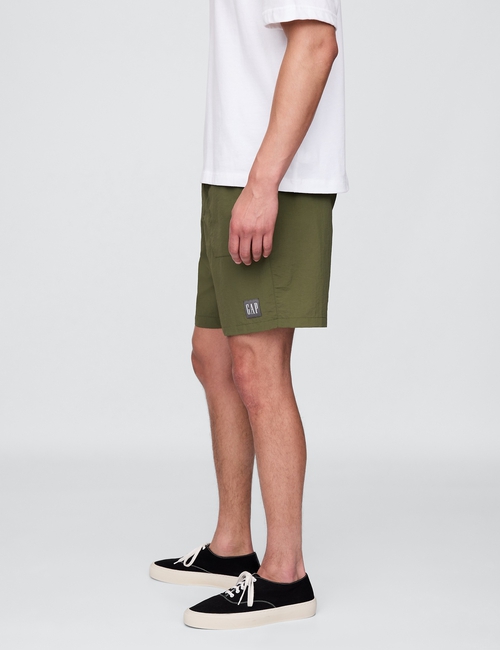 100% Recycled Pull-On Nylon Shorts