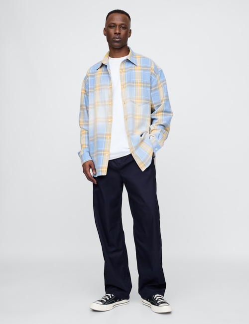 Twill Parachute Baggy Pants