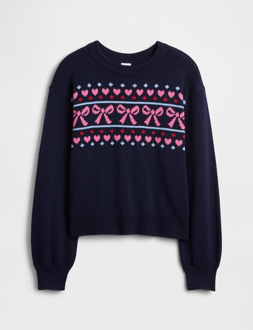 Kids Relaxed Intarsia Sweater