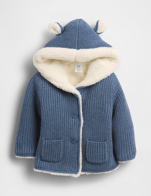 Baby Sherpa-Lined Cardigan