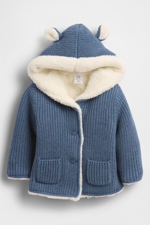 Baby Sherpa-Lined Cardigan