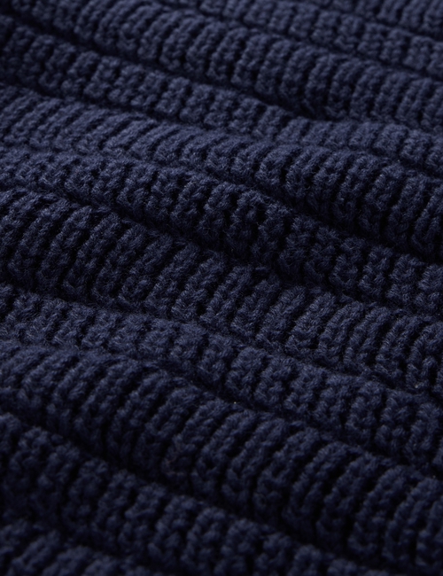 Stripe Mixed-Stitch Cardigan