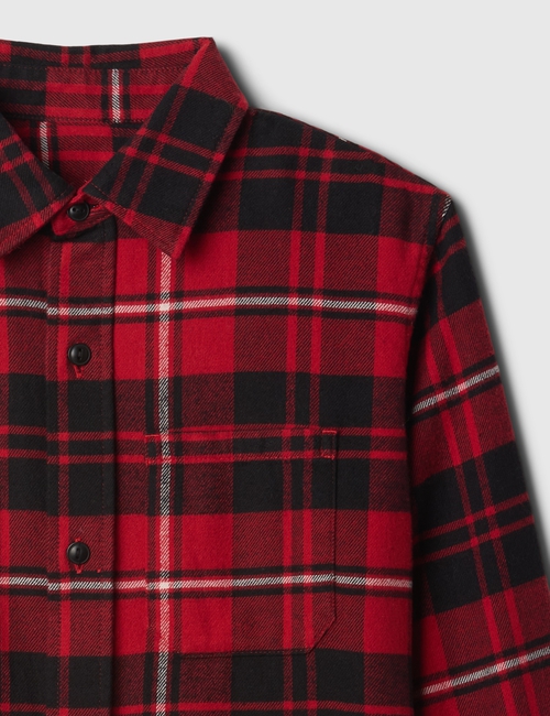 Kids Organic Cotton Flannel Shirt