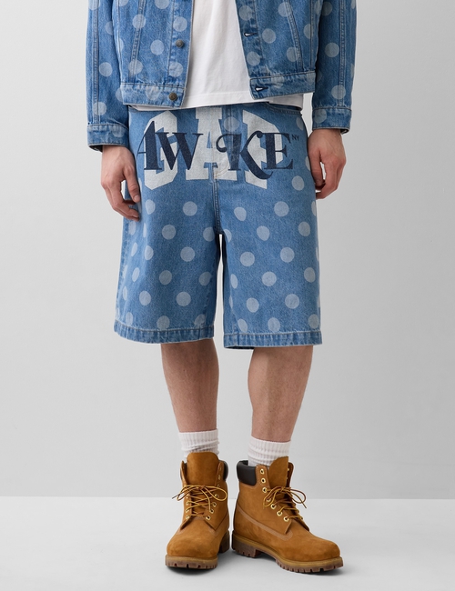 GAP X PROJ A POLKA DOT DENIM SHORT