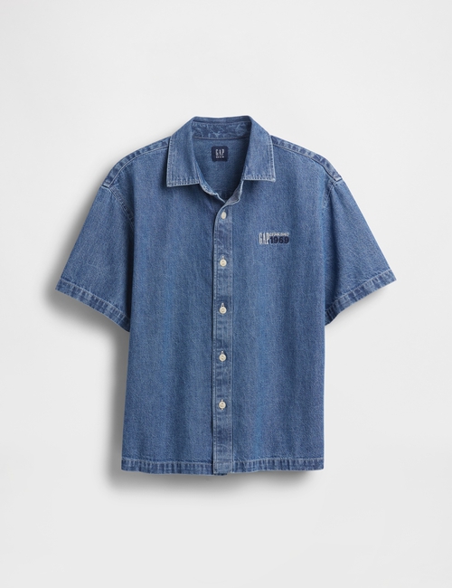 Kids Logo Denim Shirt