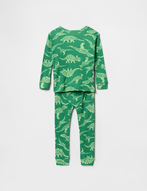 Baby & Toddler Organic Ribbed Cotton PJ Set